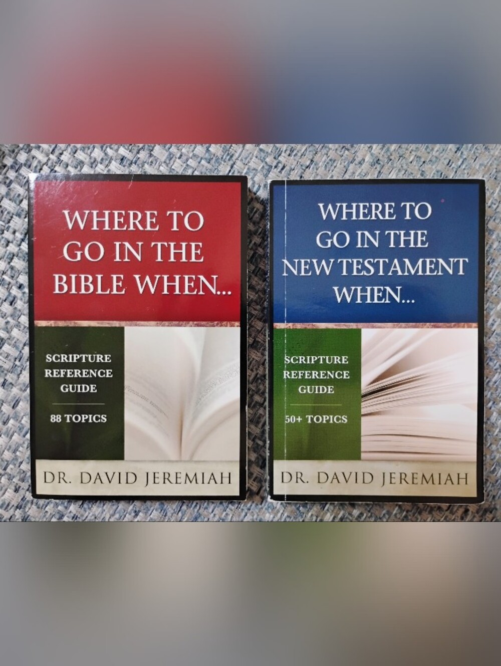 Dr. David Jeremiah Scripture Reference Bundle - 2 Books Where To Go In The Bible